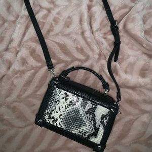 Small snakeskin lunchbox purse (NWOT)